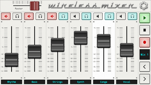 Wireless Mixer - MIDI - Image screenshot of android app