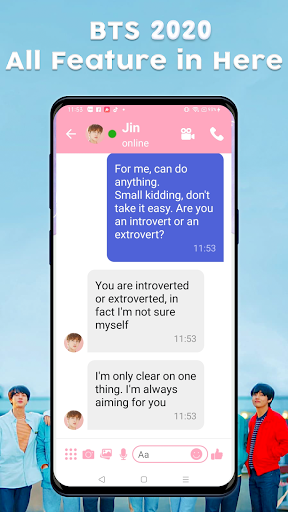 BTS Video Call & BTS Messenger ۴ - عکس برنامه موبایلی اندروید