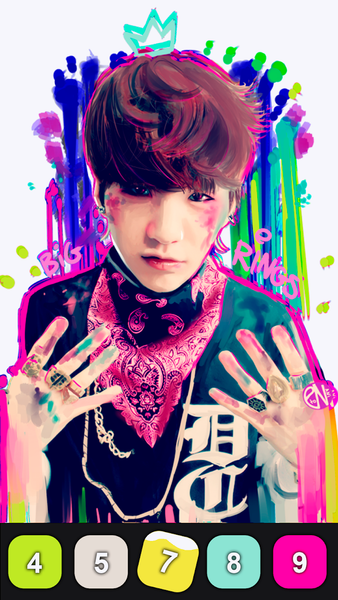 Kpop Paint by Numbers BT۲۱ - عکس بازی موبایلی اندروید