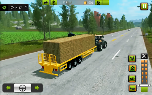 Indian Tractor Game Farming 3D - Gameplay image of android game