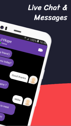 BTS Video Call and live Chat ☎️ ☎️ BTS Messenger - عکس برنامه موبایلی اندروید