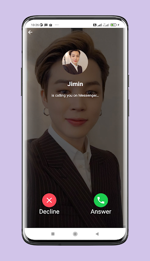 Jimin Video Call Prank - Image screenshot of android app