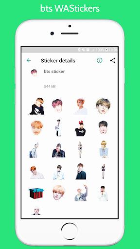 WAStickerApps -BTS kpop Stickers for Whatsapp - Image screenshot of android app