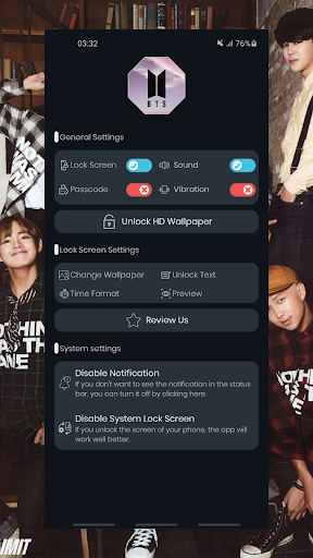 BTS Lock Screen - BTS Army Lockscreen New 2021 - Image screenshot of android app