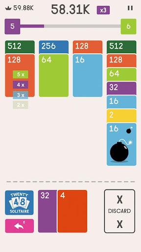 2048 Zen Cards - Gameplay image of android game