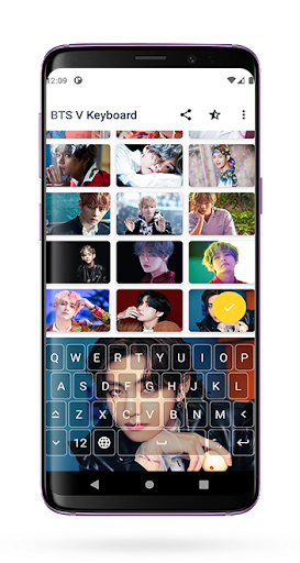 Bts V Kim Taehyung Keyboard - Image screenshot of android app