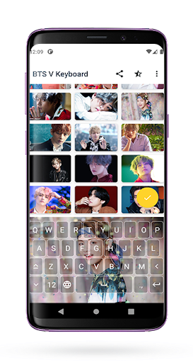 Bts V Kim Taehyung Keyboard - Image screenshot of android app