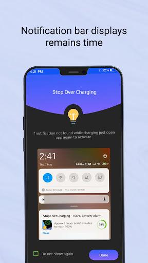 Stop Over Charging Alarm - عکس برنامه موبایلی اندروید