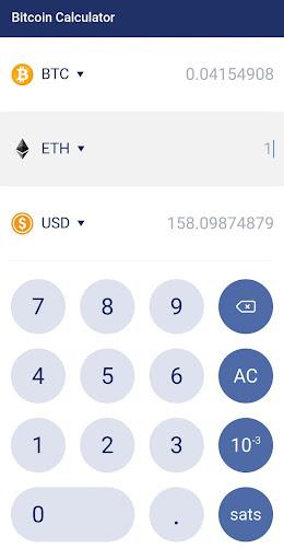 Bitcoin Calculator - Image screenshot of android app