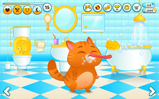Bubbu – My Virtual Pet Cat - Gameplay image of android game