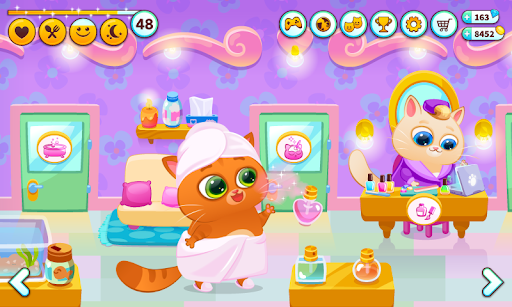 Bubbu – My Virtual Pet Cat - Gameplay image of android game