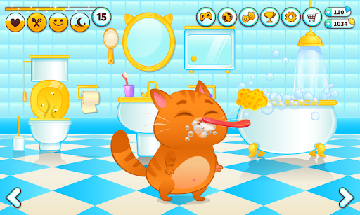 Bubbu – My Virtual Pet Cat - Gameplay image of android game