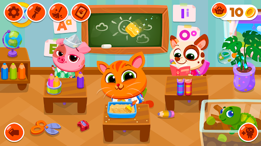Bubbu School - My Cute Pets – مدرسه‌ی بابو – حیوانات ناز من - عکس بازی موبایلی اندروید