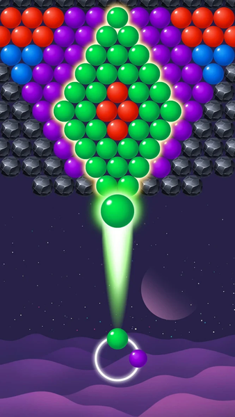 Bubble Shooter Star-Pop Puzzle - Gameplay image of android game