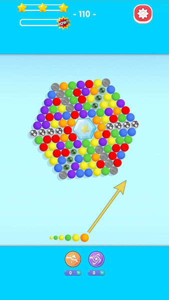Bubble Spin Shooter:Sky Garden - عکس بازی موبایلی اندروید