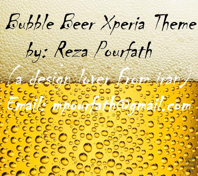 Bubble Xperia Theme - Image screenshot of android app