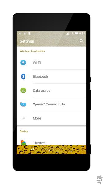 Bubble Xperia Theme - Image screenshot of android app