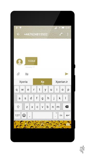 Bubble Xperia Theme - Image screenshot of android app