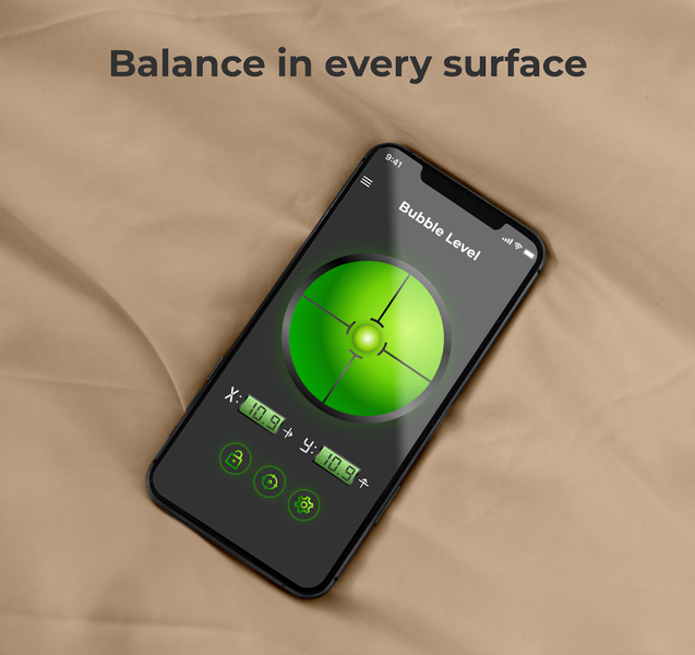 Bubble Level: Vertical, Corner - Image screenshot of android app