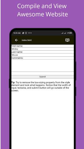 Atom: code editor HTML CSS JS - عکس برنامه موبایلی اندروید