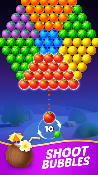 Bubble Shooter：Fruit Splash - Gameplay image of android game