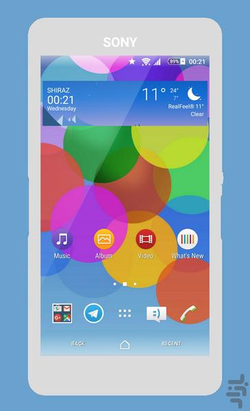 Bubbles Xperia - Image screenshot of android app