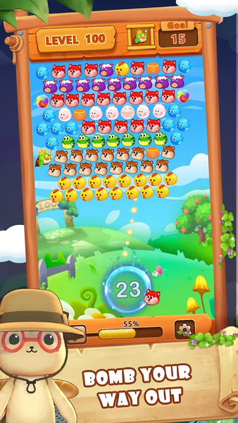Bubble Shooter: Zoo Carnival - Gameplay image of android game