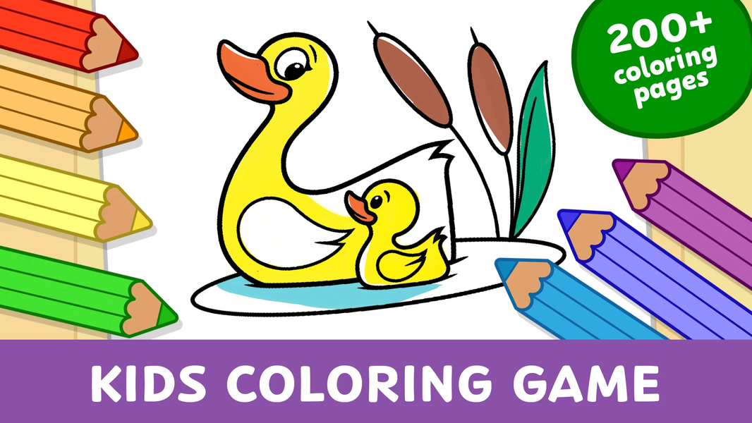Kids Coloring Games & Drawing - Image screenshot of android app