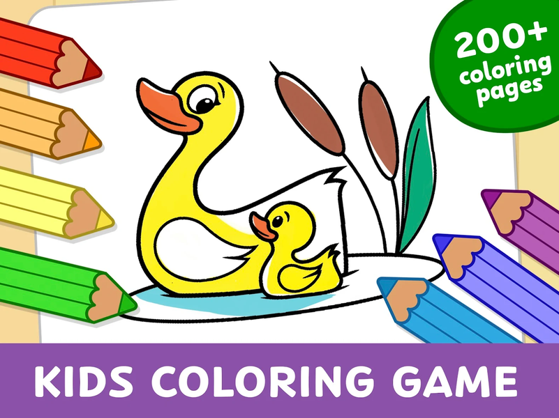 Kids Coloring Games & Drawing - عکس برنامه موبایلی اندروید