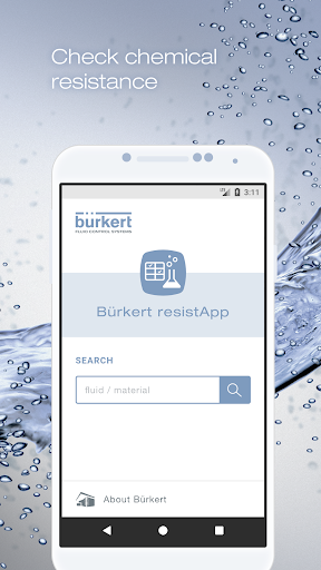 Bürkert resistApp - Image screenshot of android app
