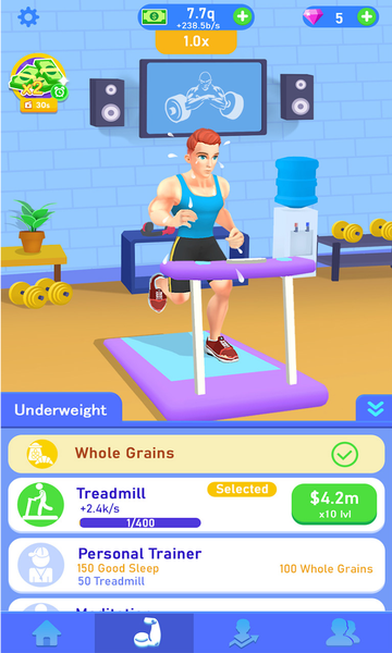 Idle Workout Success Life - عکس بازی موبایلی اندروید