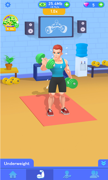 Idle Workout Success Life - عکس بازی موبایلی اندروید