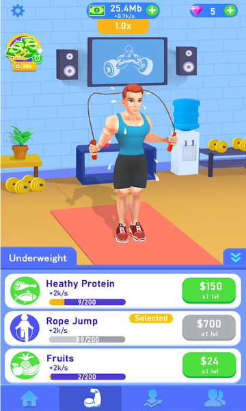 Idle Workout Success Life - عکس بازی موبایلی اندروید