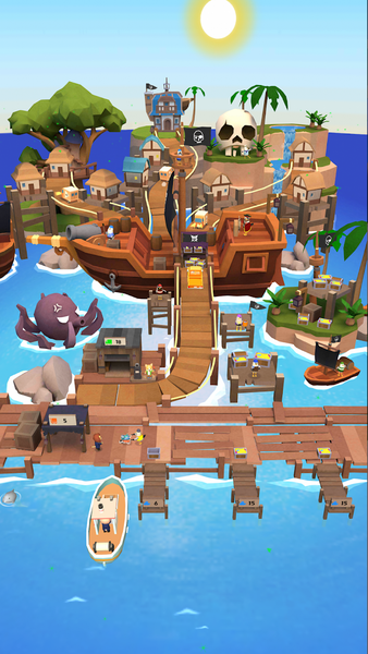 Idle Fishing Tycoon Simulator - Gameplay image of android game