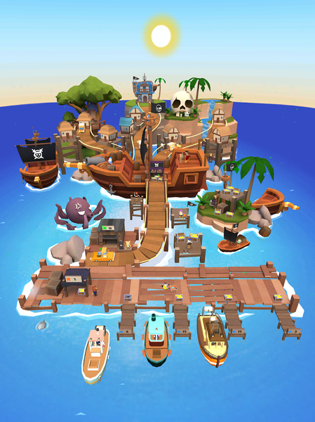 Idle Fishing Tycoon Simulator - Gameplay image of android game