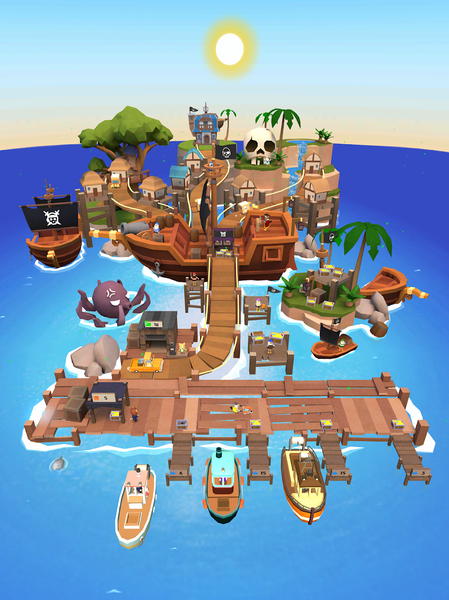 Idle Fishing Tycoon Simulator - Gameplay image of android game