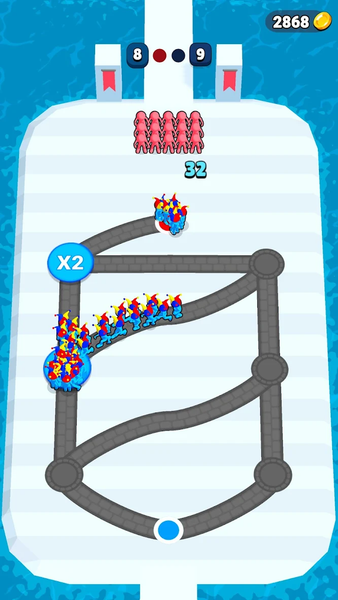 Crowd Path - Gameplay image of android game