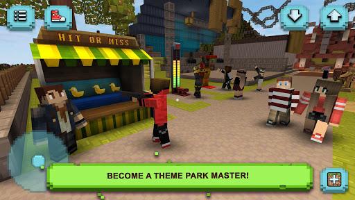 Theme Park Craft: Build & Ride - Gameplay image of android game
