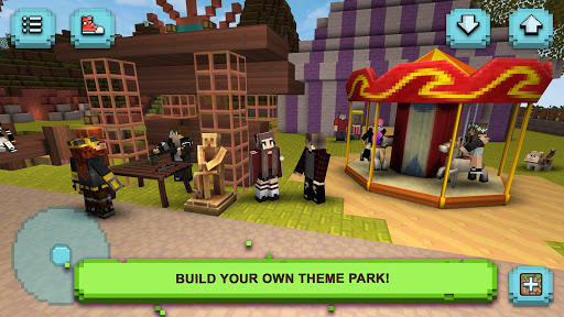 Theme Park Craft: Build & Ride - عکس بازی موبایلی اندروید