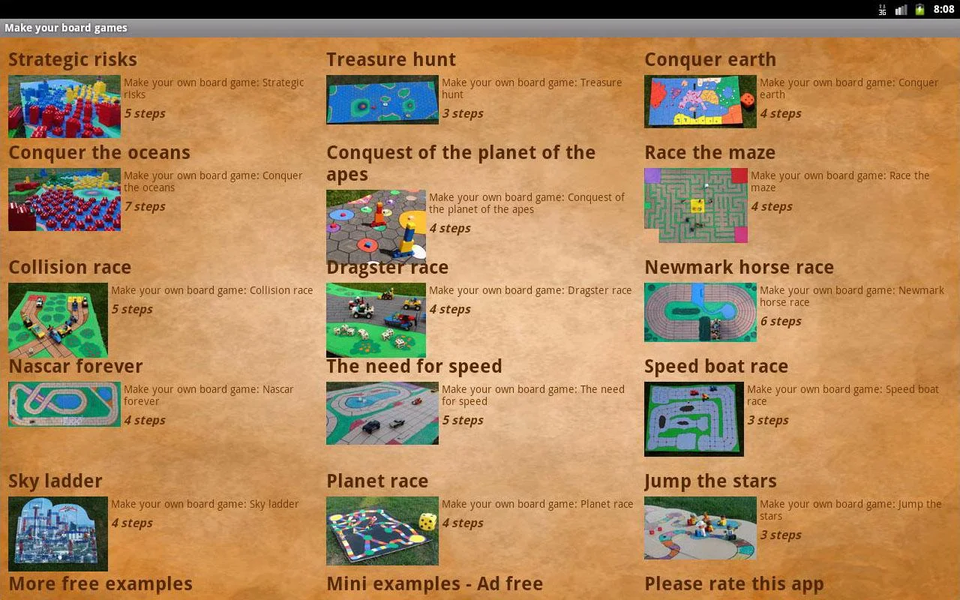 Make your board game - Image screenshot of android app