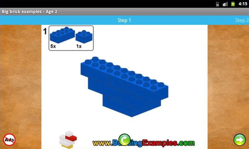 Big brick examples - Age 2 - Image screenshot of android app