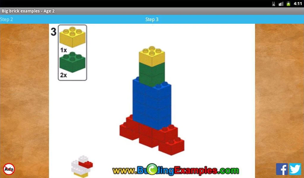 Big brick examples - Age 2 - Image screenshot of android app