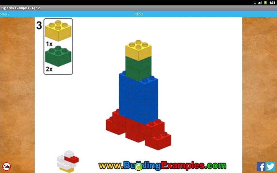 Big brick examples - Age 2 - Image screenshot of android app