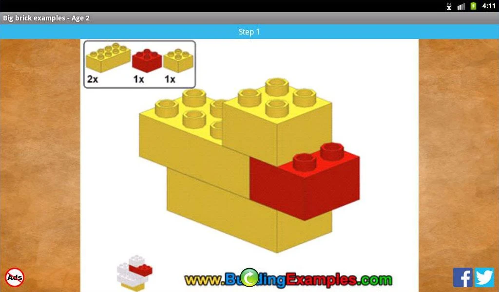 Big brick examples - Age 2 - Image screenshot of android app