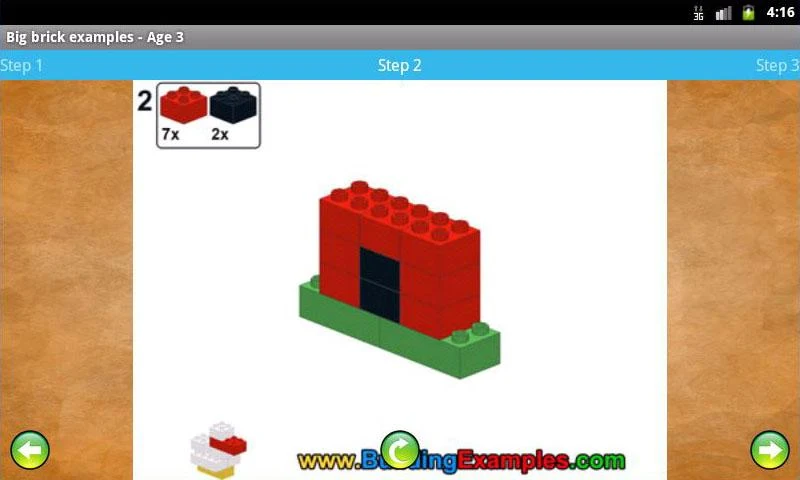 Big brick examples - Age 3 - Image screenshot of android app