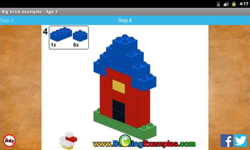 Big brick examples - Age 3 - Image screenshot of android app