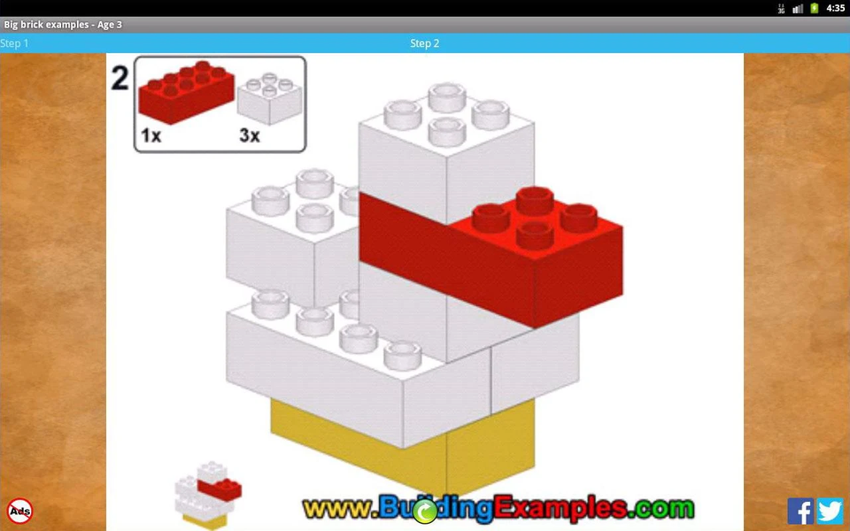 Big brick examples - Age 3 - Image screenshot of android app