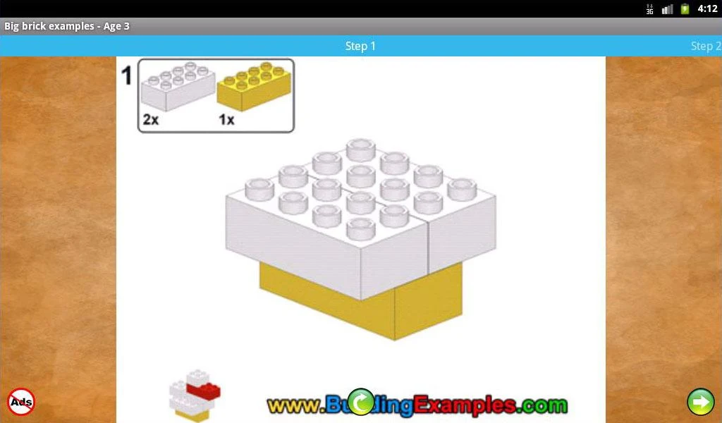 Big brick examples - Age 3 - Image screenshot of android app