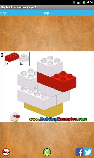 Big brick examples - Age 3 - Image screenshot of android app