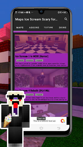 Maps Ice Scream Scary for MCPE - Image screenshot of android app